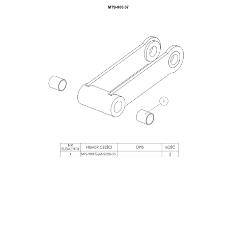 Części do Ładowacza czołowego Metal-Technik MTS-900